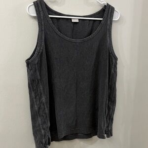 Poetry Charcoal Tank Top - size 8 - organic materials - like new